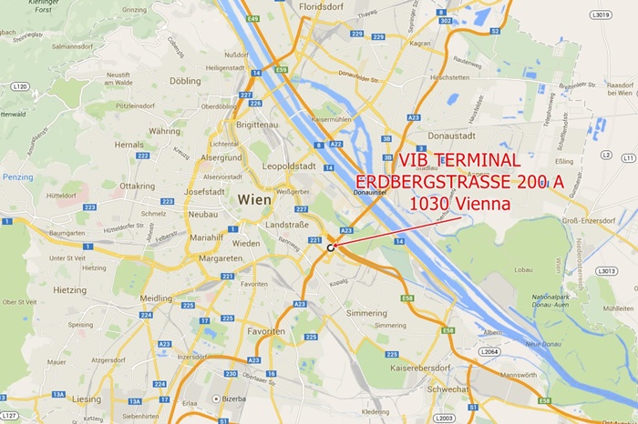 Map VIB Terminal Vienna